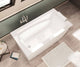 MAAX Optik Acrylic Freestanding Soaking Bathtub with End Drain, White