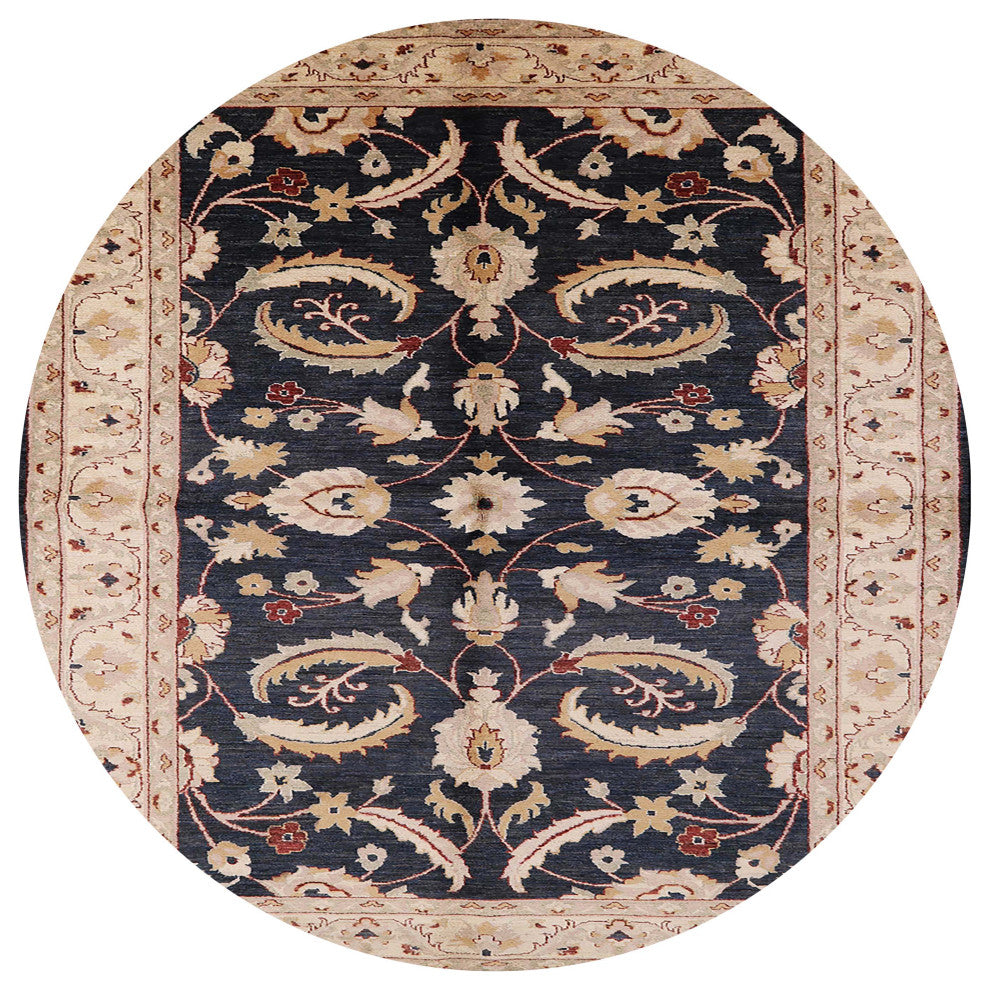 Ahgly Company Indoor Round Mid-Century Modern Area Rugs, 6' Round