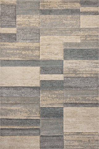 Loloi Silas Slate / Sand 3'-7" x 5'-7" Accent Rug