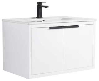 Fine Fixtures Kingsford Vanity Sink Included, White, 30", Doors