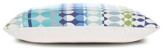 Modern Oval Ocean Lumbar Indoor/Outdoor Performance Pillow, 12"x20"
