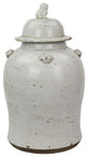 Vintage White Temple Jar, Large