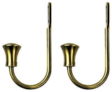 Buckingham Holdbacks, Antique Brass, Set of 2