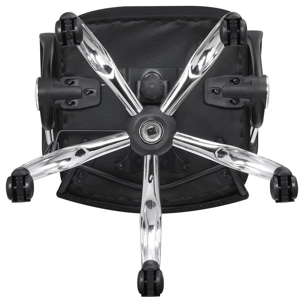 Office Chair With Mesh Backrest, Black