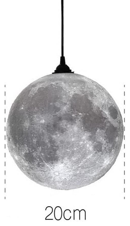 Moon Plug In Pendant Light, Adjustable Hanging Ceiling Lighting Fixture