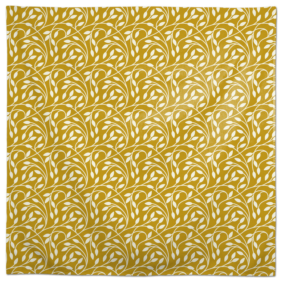 Circle Vine Yellow 2 58x58 Tablecloth