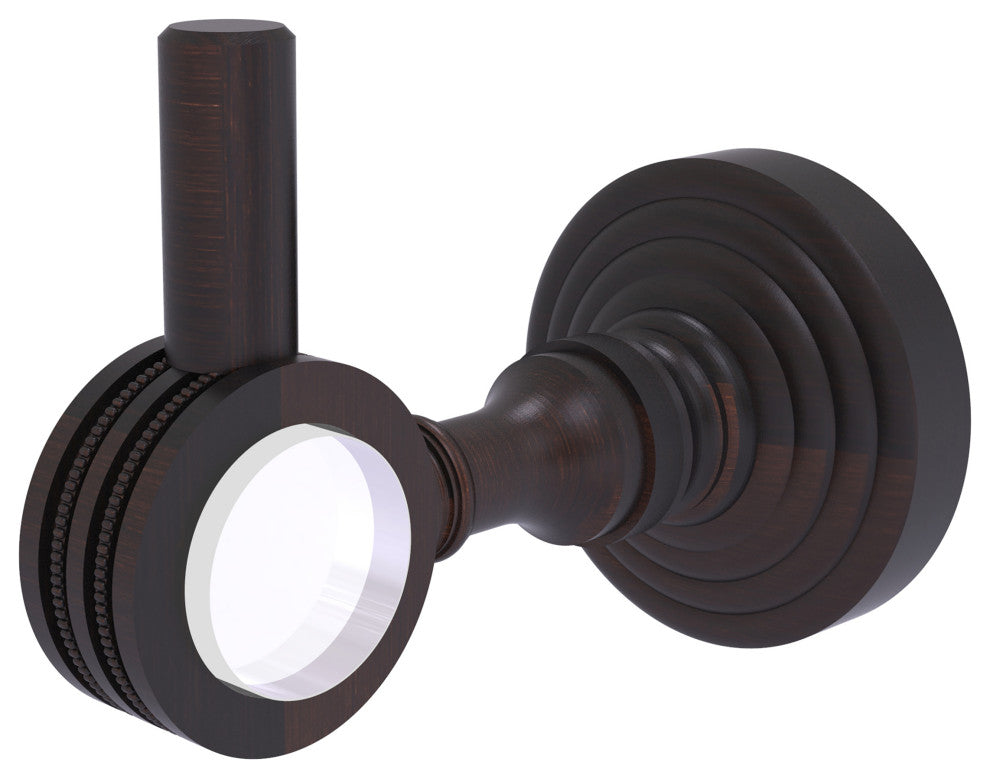 Pacific Grove Robe Hook with Dotted Accents, Venetian Bronze