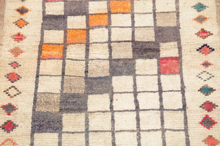 Consigned, Hand-Knotted Oriental Gabbeh Persian Style Area Rug, Brown, 4'9"X2'9"