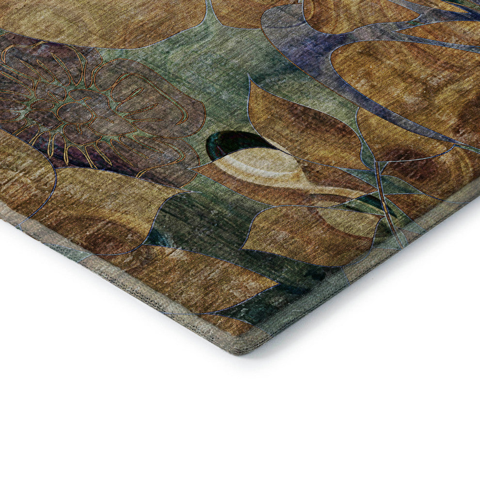 Premium Machine Washable Mayfield AMF558 Beige 1'8" x 2'6" Rug