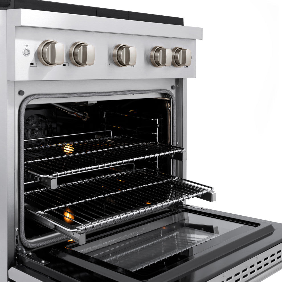 ZLINE 30 In. Freestanding Gas Range, Stainless Steel, SGR30