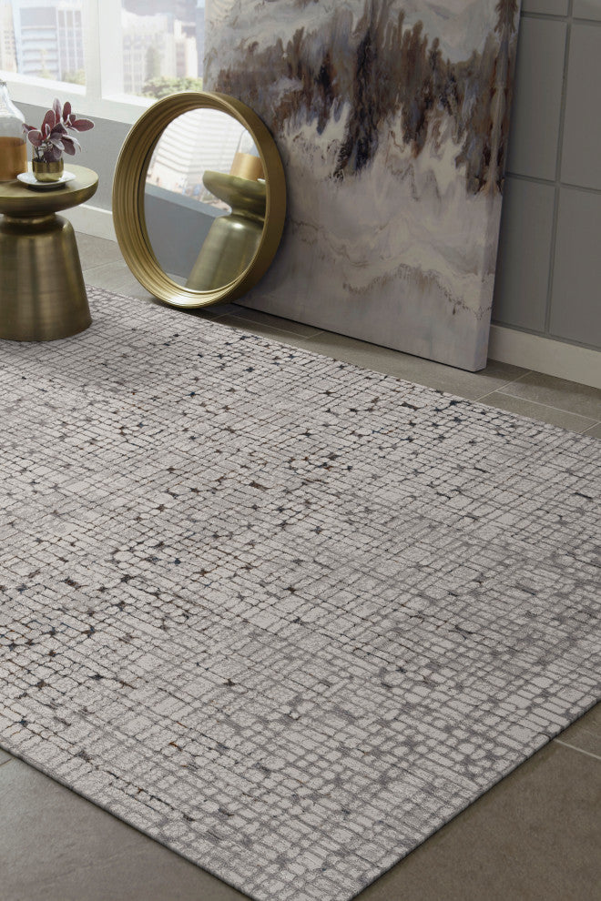 KAS Inspire 7505 Gray Tribeca Area Rug, 2'2"x6'11" Runner