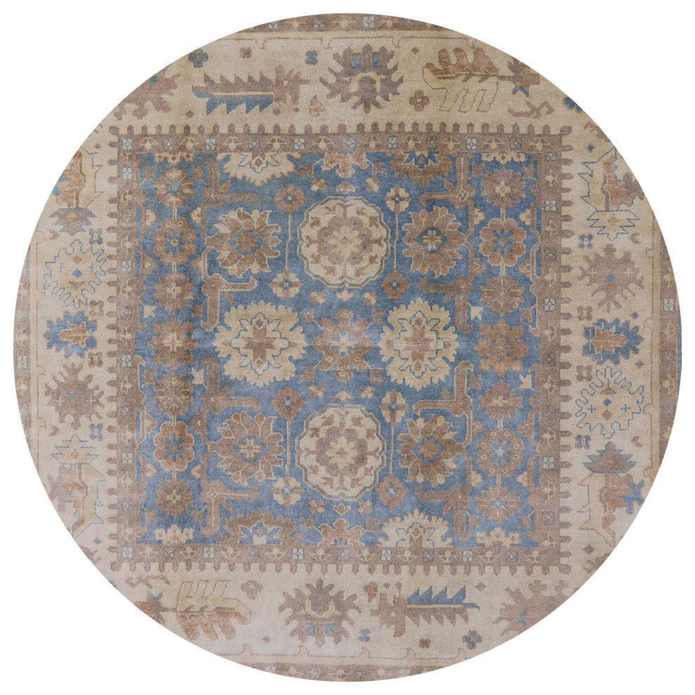 Ahgly Company Indoor Round Mid-Century Modern Area Rugs, 5' Round