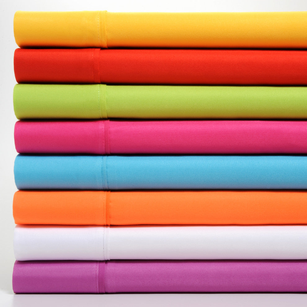 Premier Colorful Bright 4 Piece Microfiber Sheet Set, Hot Purple, Queen