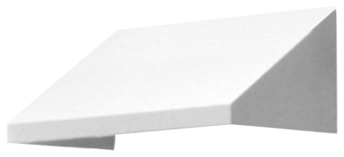 Awntech 5' New Yorker Acrylic Fabric Fixed Awning White