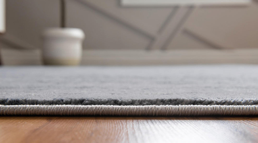 Unique Loom Oasis Calm Area Rug, Gray, 7' 0 X 7' 0 Round