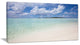 "Fascinating Maldives Empty Seashore" Seascape Art Canvas, 40"x20"