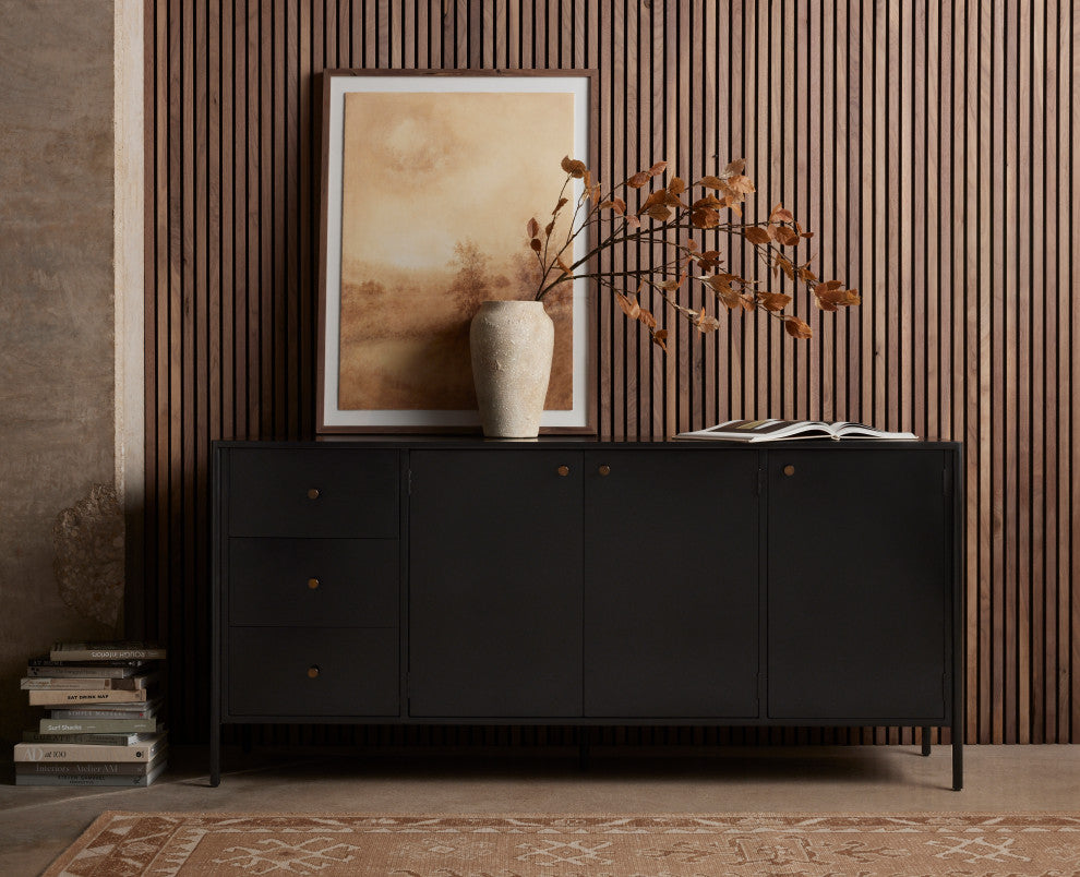 Four Hands Soto Sideboard, 74", Black
