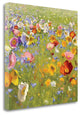 "Champ De Fleur I" By Shirley Novak, Giclee Print on Gallery Wrap Canvas