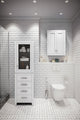 The Madison Collection Linen Cabinet, White