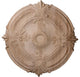 20"OD x 1 3/4"P Carved Acanthus Leaf Ceiling Medallion, Red Oak