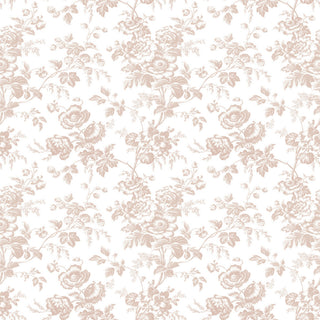 Anemone Toile Blush Wallpaper