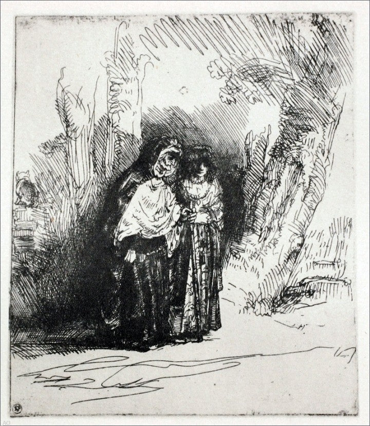 Rembrandt Van Rijn The Spanish Gypsy, Gallery Wrapped Canvas Print, 20"x25"