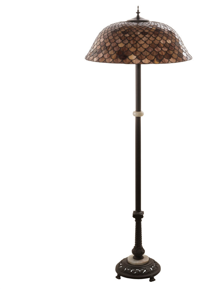 62 High Fishscale Floor Lamp