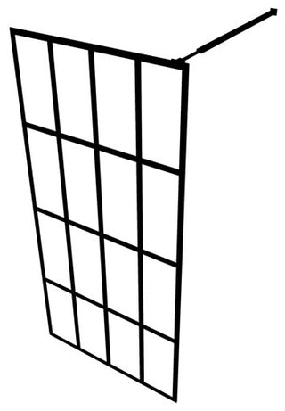 vidaXL Walk-in Shower Enclosure Bathroom Wall Panel Shower Screen Tempered Glass