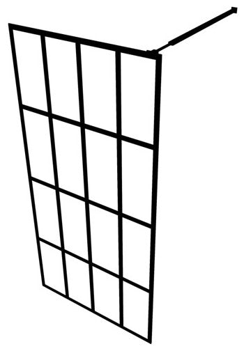 vidaXL Walk-in Shower Enclosure Bathroom Wall Panel Shower Screen Tempered Glass