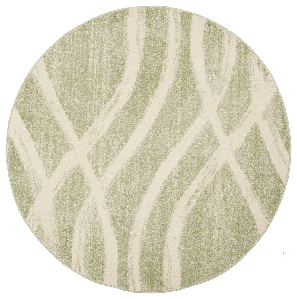 Safavieh Adirondack Adr125X Striped Rug, Sage/Cream, 2'6"x10'0" Runner