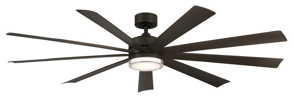 Wynd XL Indoor/Outdoor Smart Ceiling Fan, 72", Bronze, 2700K Light Kit