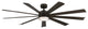 Wynd XL Indoor/Outdoor Smart Ceiling Fan, 72", Bronze, 2700K Light Kit