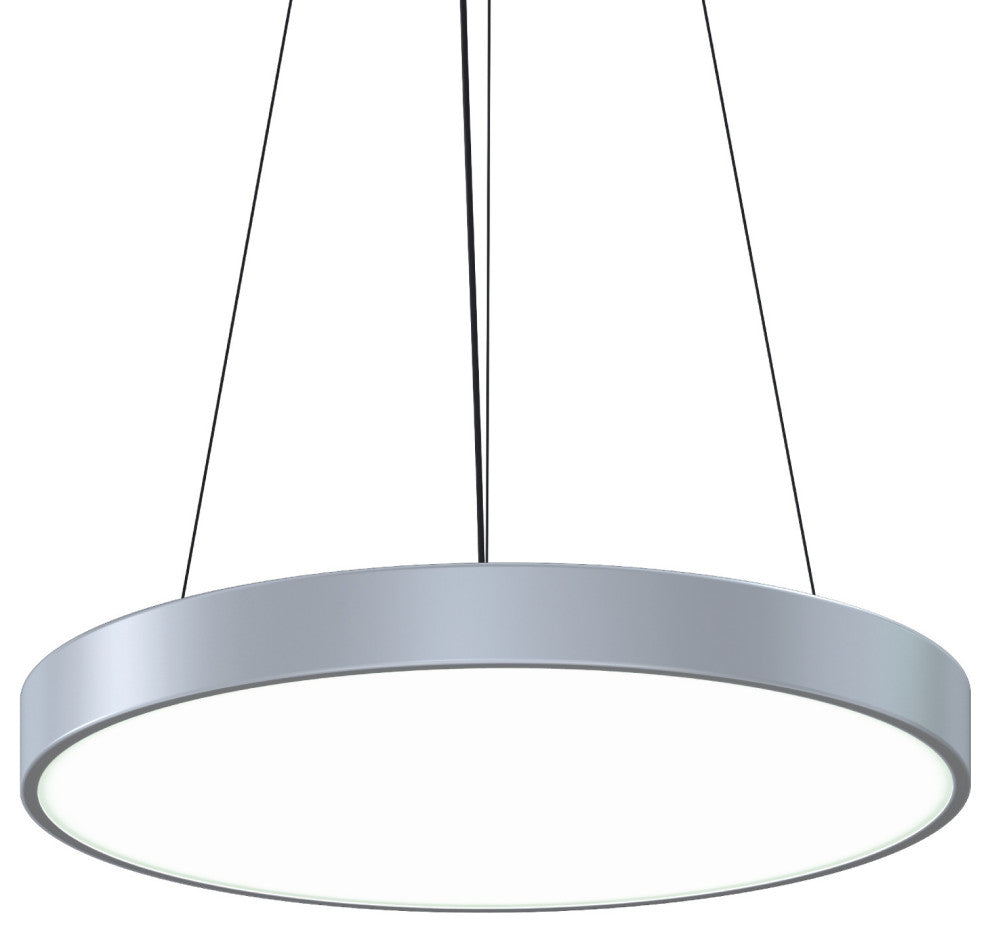 Sonneman 3744-24-30 Pi 24"W LED Suspension Pendant - 3000K - Bright Satin