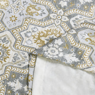 Printed Microfiber 2 Piece Curtain Set, Lanza, 60" X 84"