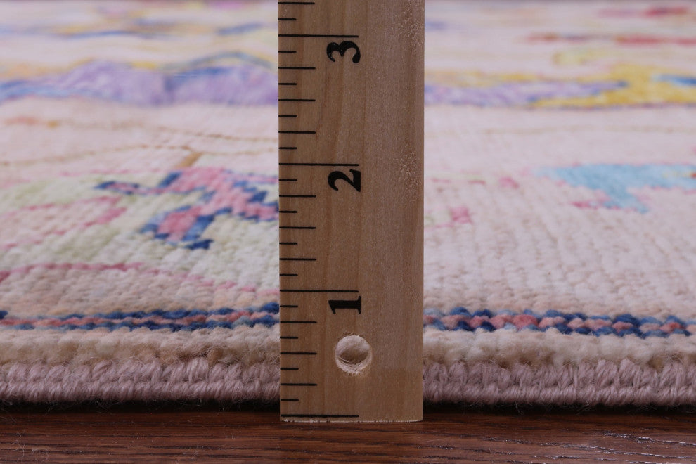 10' 1" X 13' 9" Hand Knotted Turkish Oushak Wool Rug - Q16112