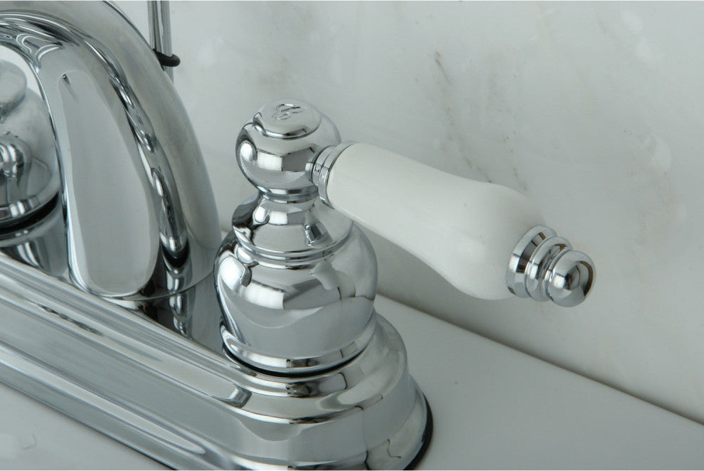 Kingston Brass 4" Centerset Bathroom Faucet, Polished Chrome