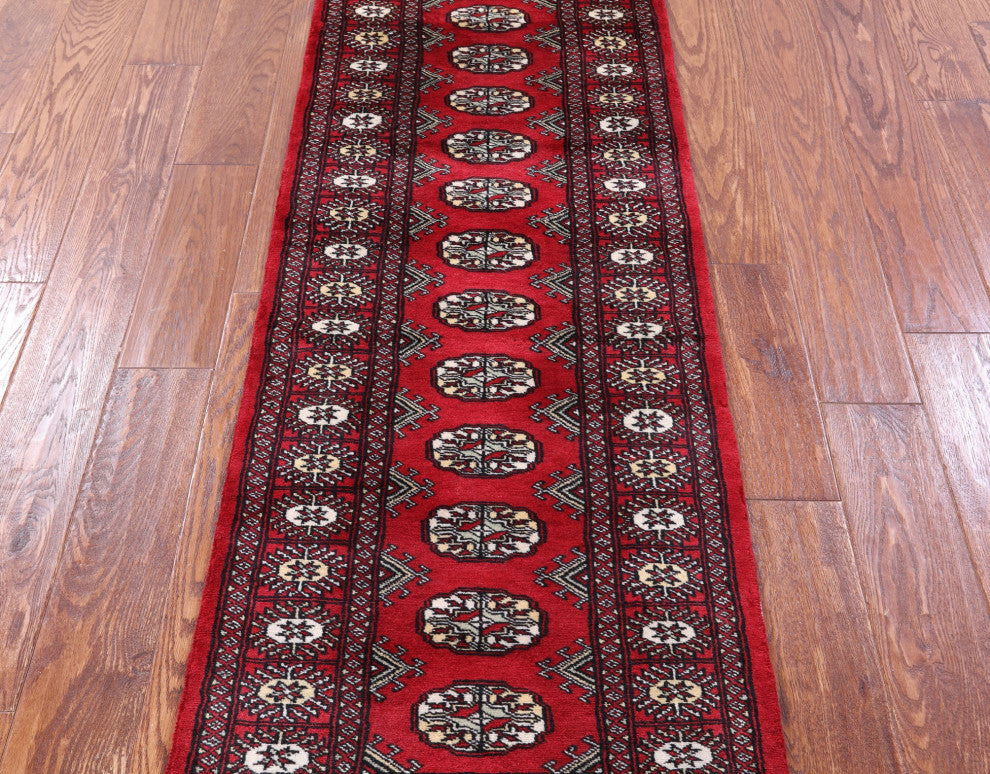 2' 0" X 5' 9" Runner Silky Bokhara Hand-Knotted Rug - Q13830