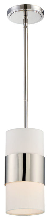 Crystorama Lighting Group 290 Grayson 6"W Mini Pendant - Polished Nickel