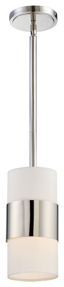 Crystorama Lighting Group 290 Grayson 6"W Mini Pendant - Polished Nickel