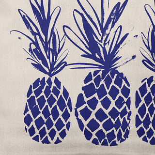16" x 16" Pineapples Decorative Throw Pillow, Indigo Blue