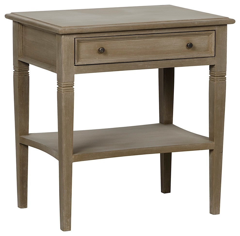 Oxford 1-Drawer Side Table, Weathered