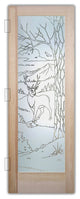 Interior Prehung Door or Interior Slab Door - Wandering White Tail - Douglas...