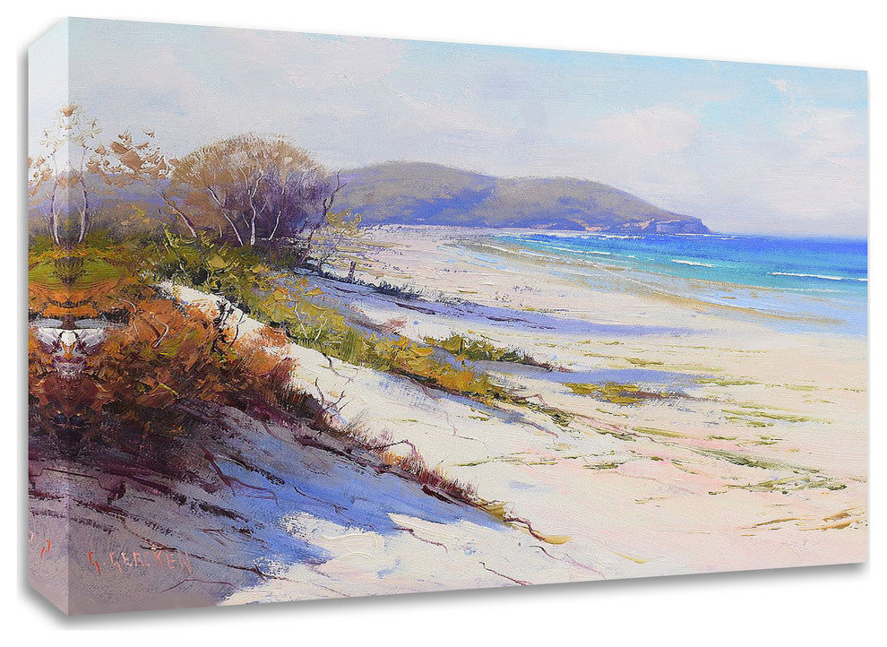 Port Stephans Beach Sands by Graham Gercken, Print on Canvas, 14" x 11"