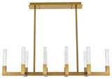 48" Adjustable LED Pendant, Satin Gold