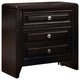 Benzara BM123137 Yorkville Transitional Nightstand, Espresso Finish