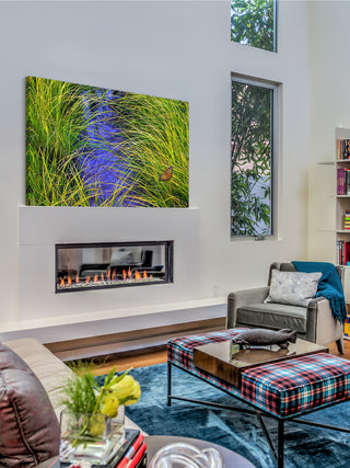 "Grass over the Brook" Print on Canvas by Chris Vest