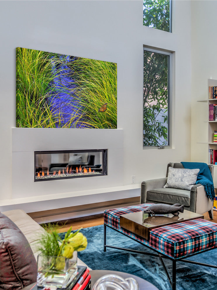 "Grass over the Brook" Print on Canvas by Chris Vest