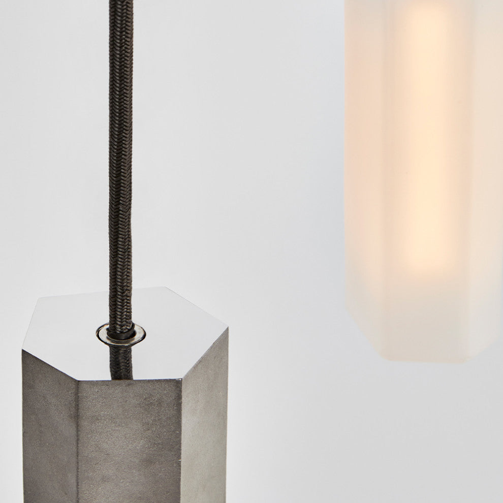 Basalt Triple Pendant in Stainless Steel - US