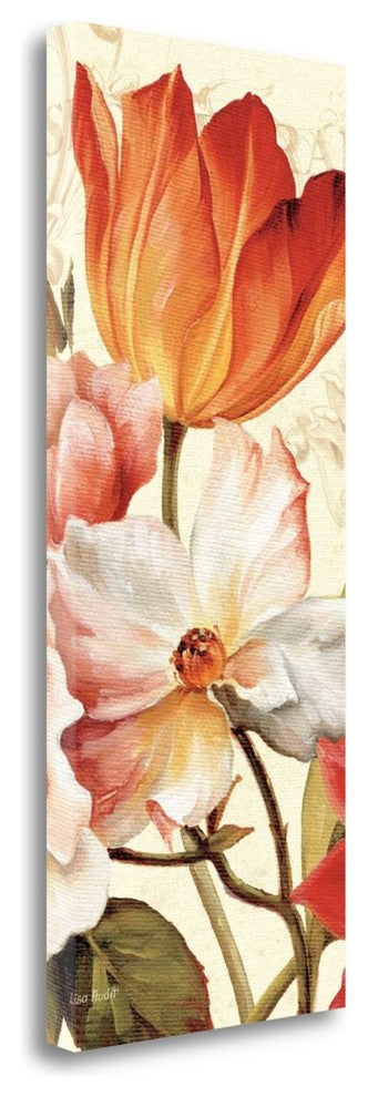 "Poesie Florale Panel I" By Lisa Audit, Giclee Print on Gallery Wrap Canvas