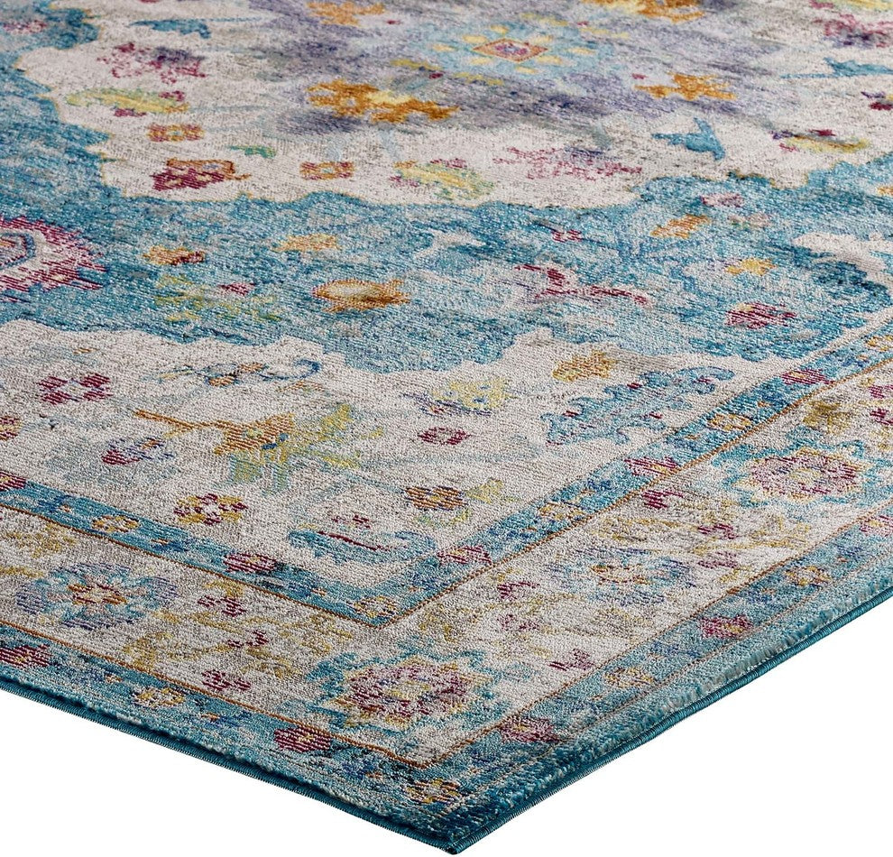 Success Anisah Distressed Vintage Floral Persian Medallion 5x8 Area Rug